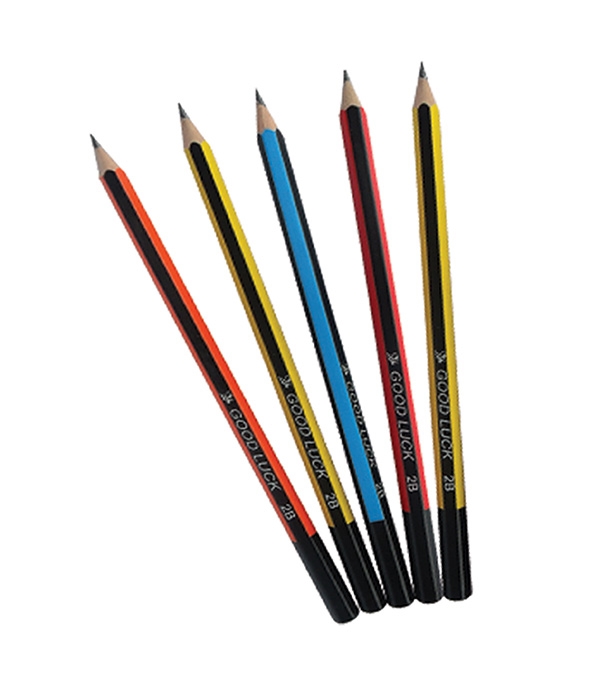 Picture of Good Luck Gold Pencil 2B 10 Pcs Pack