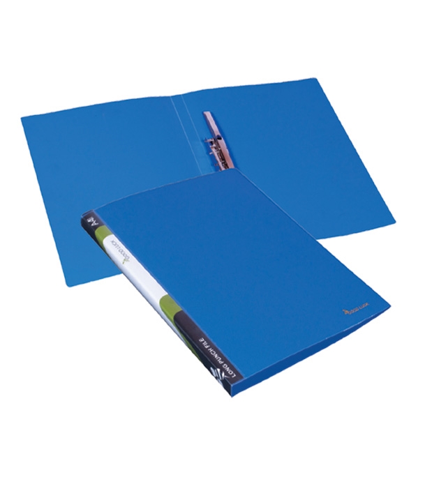 Picture of Good Luck Long Punch File A4 Blue