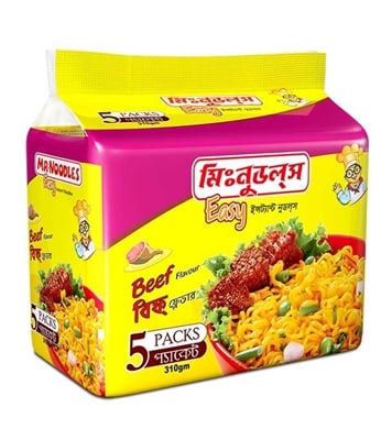 Buy Mr. Noodles 5 pcs family pack Beef flavor 62gm Online
