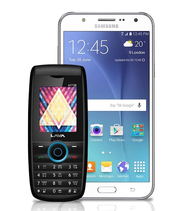 Picture of Samsung Galaxy J7 16GB Dual Sim + Free Lava Mobile KKT08 Plus