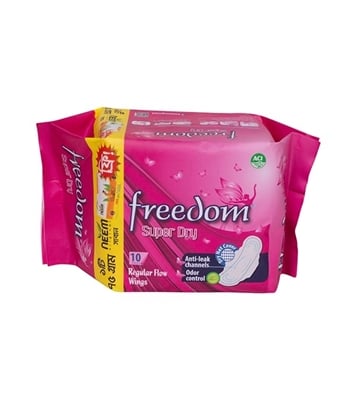 freedom-super-dry-10-pads-regular-flow-wings online