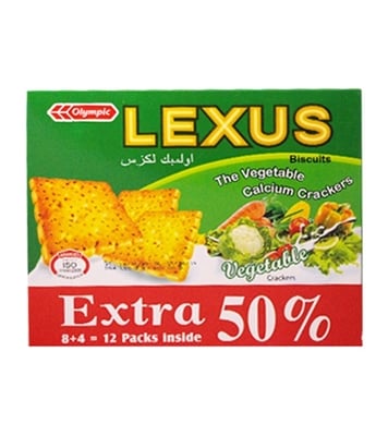 Buy Olympic Lexus Biscuits Veg. Crackers 240g Online