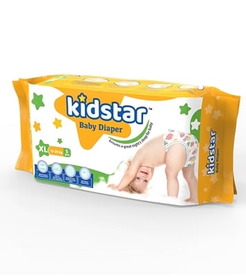 Picture of Kidstar Baby Diaper Extra Large 12-25kg
