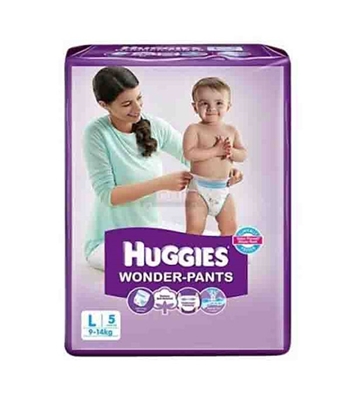Buy Huggies Wonder Pants Large Size 5 pcs 9-14 kg Online