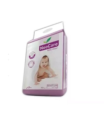 Buy NeoCare Diapers Medium Size 50 pcs 4-9 kg Online