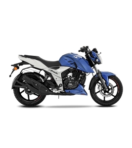 TVS Apache RTR 160 4v Blue Double Disc