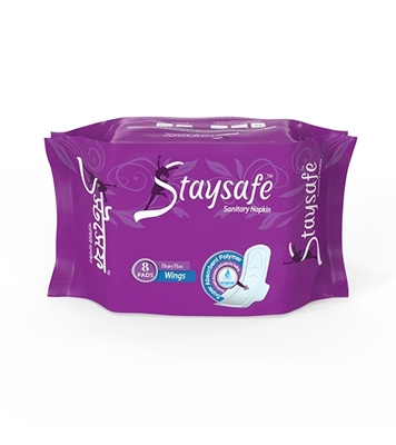 Buy Staysafe Sanitary Napkin Heavy Flow Wings 08 Pads  Online