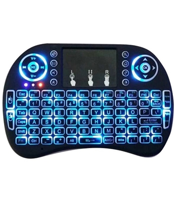 Picture of Touchpad Mini Wireless Keyboard Handheld Keyboard With LED Key Light Backlit