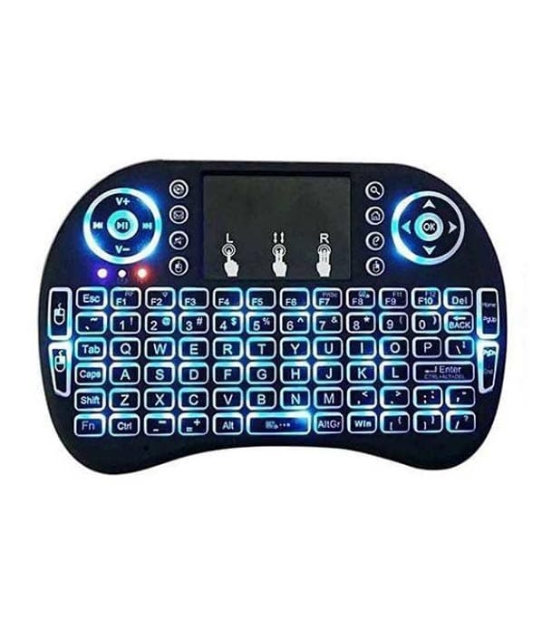 Picture of Touchpad Mini Wireless Keyboard Handheld Keyboard With LED Key Light Backlit