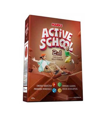 Buy marks-active-school-2in1-chocolate-milk-400gm online