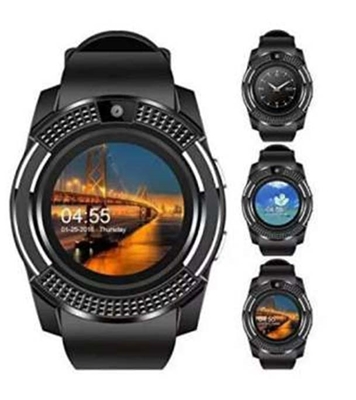 Picture of V8 Smart Watch Padgene Sports Fitness Tracker Bluetooth Wrist Watch With SIM Card And TF
