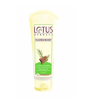 Picture of LOTUS Tea Tree & Cinnamon Oil Control Face Wash 120gm