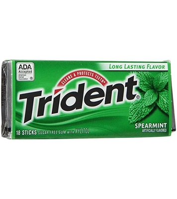 Buy Trident Gum Spearmint 18 Stick USA online