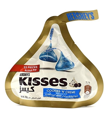 Buy Hersheys Kisses Cookis N Cream 150gm MY online
