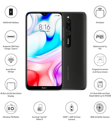 Buy Xiaomi Redmi 8 4GB 64GB Black Online