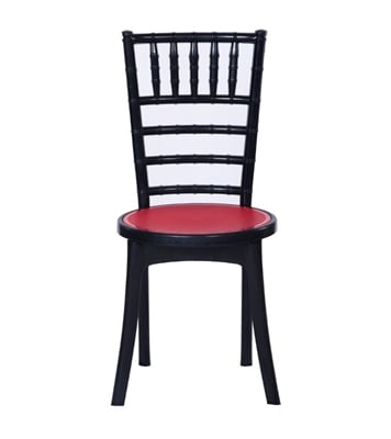 Buy Classic Art Chair Solid Black &  Red Online