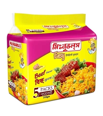 Buy Mr. Noodles 5 pcs family pack Beef flavor 62gm Online