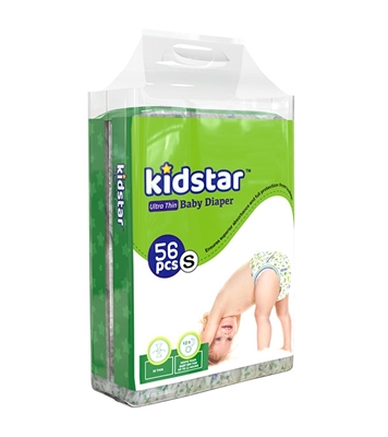 Buy PRAN Kidstar Baby Diaper Ultra Thin Small 56Pcs Online