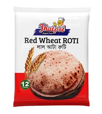 Buy Jhatpot Lal Atta Roti(12 Pcs) 480 Gm Online