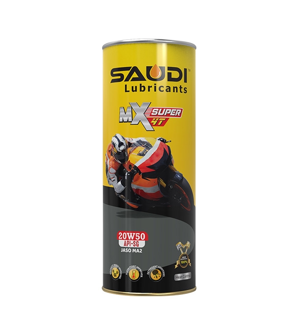 Buy SAUDI 4T 20W50 API SG JASO MA2 TIN 1 LTR Online