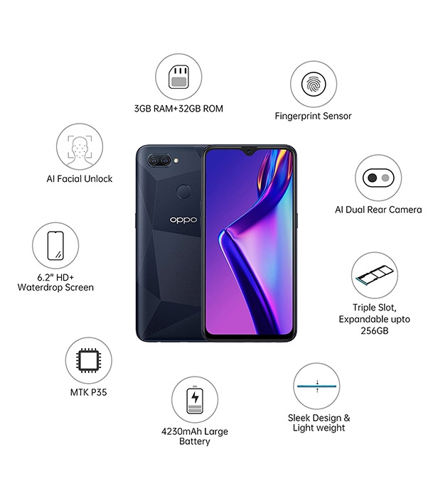 Buy OPPO A12 3GB 32GB Black Online