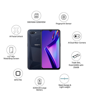 Buy OPPO A12 3GB 32GB Black Online