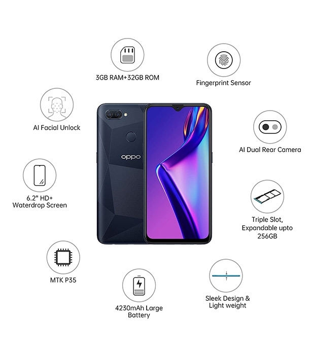 Buy OPPO A12 3GB 32GB Black Online