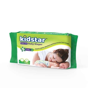 Buy Kidstar Baby Diaper Ultra Thin Small- 4 Pcs (3-8 kg) Online
