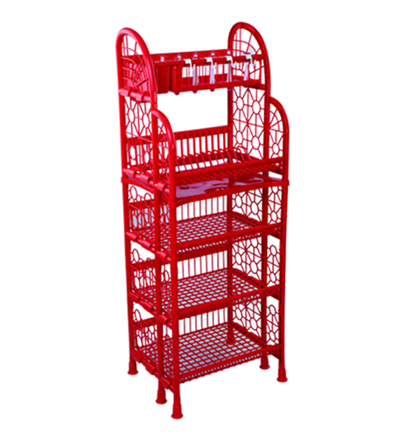 Buy Standard Kitchen Rack 5 Step Red Online At Best Price Othoba Com