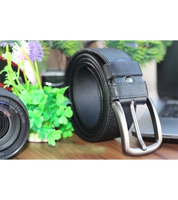 Buy Men's Stylish Leather Waist Belt Black Online at Best Price