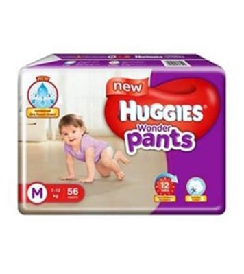 Buy Huggies Wonder -Pants Medium 54 (7-12 kg) Online