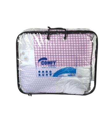 Buy Comfy Comforter Double Silver White Q-103 Online