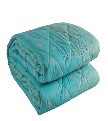 Buy Comfy Comforter Double  Green White Q-104 Online