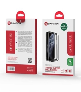 Picture of Baykron OT-IP12-6.1-3D Antibacterial Temperd Glass 3D NEW Iphone 12 / Iphone 12 Pro 20-005006