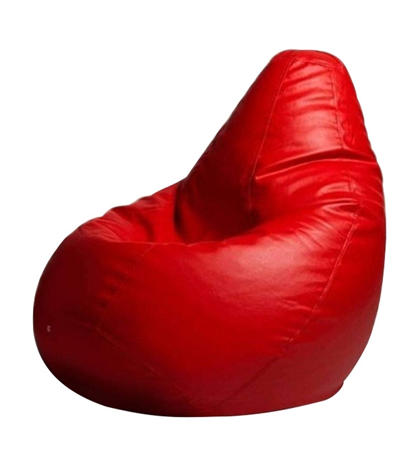 Buy Aaram Faux Leather Multishape Bean Bag Red 46x28 Online Othoba Com
