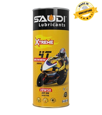 Picture of Saudi Extreme 4T SAE 20W50 API SN JASO MA 1L TIN