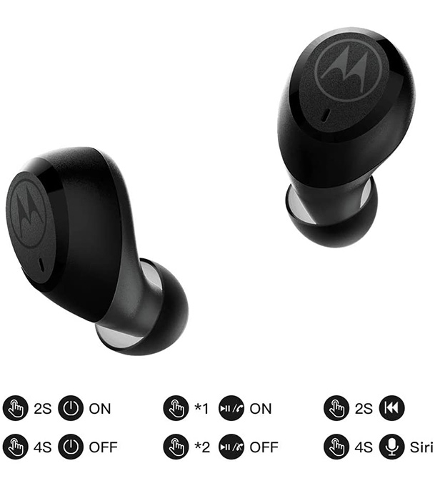 Buy Motorola Vervebuds 100 TWS Black 