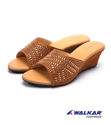 Buy Walkar Ladies Wedge Brown Online at Best Price