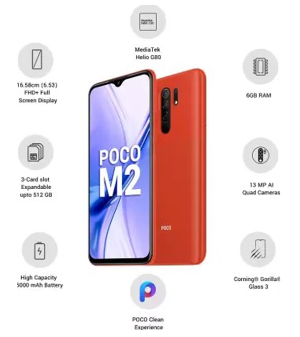 Buy Xiaomi POCO M2 6GB 64GB Red Online
