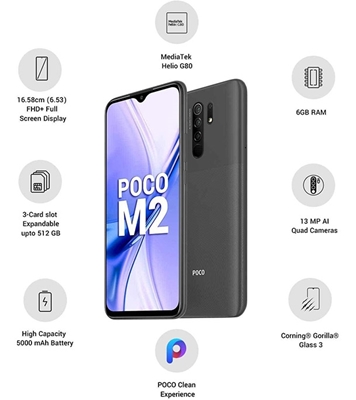 Buy Xiaomi POCO M2 6GB 64GB Black Online