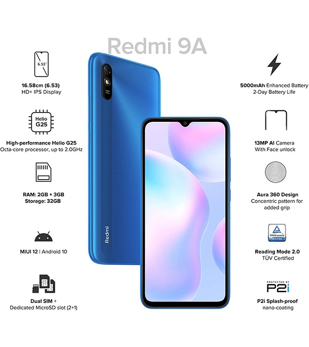 Buy Xiaomi Redmi 9A 2GB 32GB Blue Online