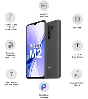 Buy Xiaomi POCO M2 6GB 128GB Black Online