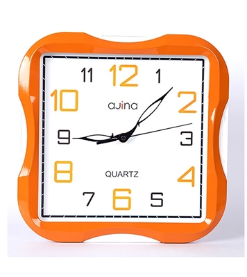 Buy Turban SQ Curve Wall Clock Orange Online