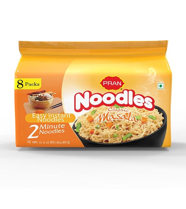 Buy PRAN Noodles Classic Masala 8 Packs Online