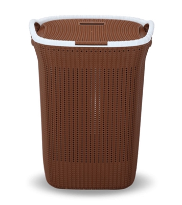 Picture of Cane Laundry Basket Oval- Eagle Brown