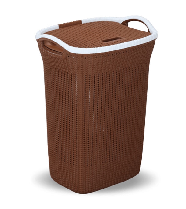 Picture of Cane Laundry Basket Oval- Eagle Brown