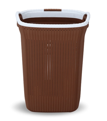 Picture of Cane Laundry Basket Oval- Eagle Brown