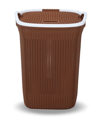 Picture of Cane Laundry Basket Oval- Eagle Brown