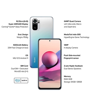 Buy Redmi Note 10S 6GB 128GB Blue Online