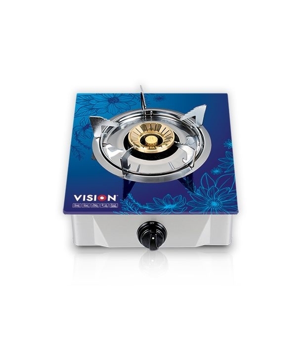 Buy ViSiON LPG Single Glass Gas Stove Sky 3D Online at Best Price